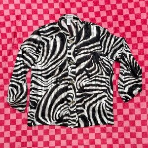 Draper’s & Damon’s Stylish Zebra Print Women's Blouse